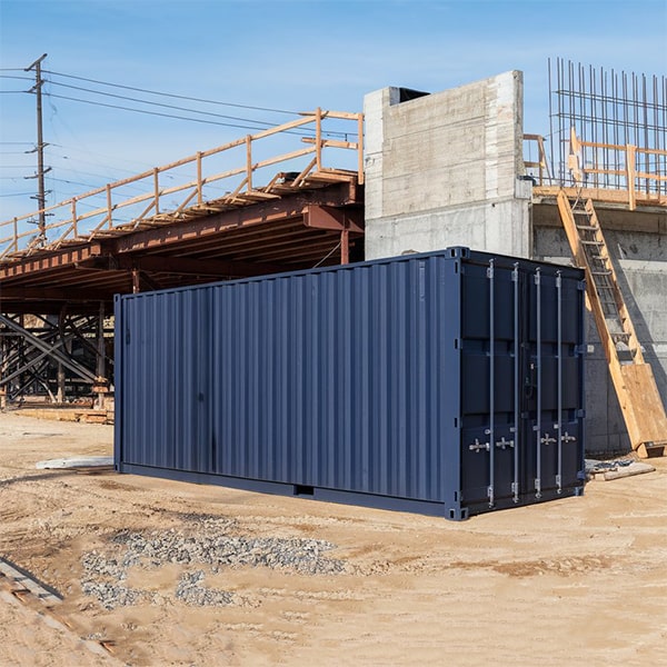 construction site storage containers rental prices vary depending on size and duration of rental